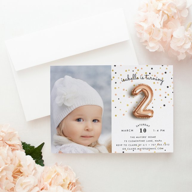 Tipo de balão | Convite para segunda Festa de aniv (Criador carregado)