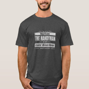 Tipo de Grunge Handyman Personalizado T-Shirt