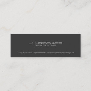 Tipo do carro do cartão de visita  