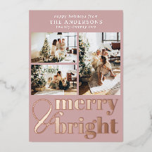 Tipografia Alegre & Brilhante Foto Natal Rosegold