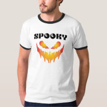 Tipografia Assustadora de Halloween Camiseta Básic