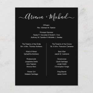 Tipografia Branca Elegante no partido Black Bridal
