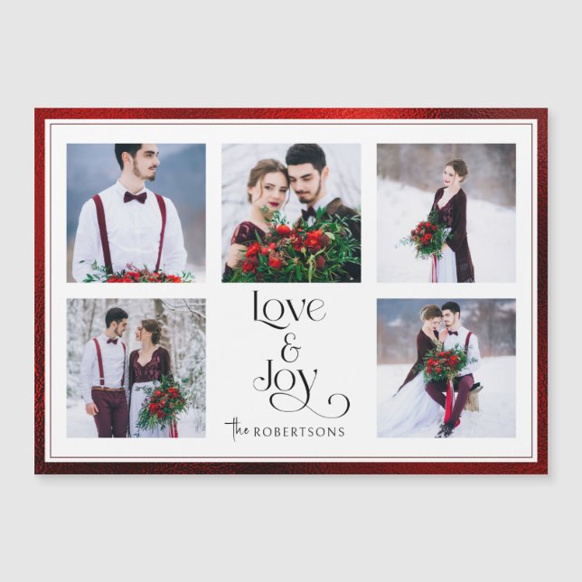 Tipografia Clássica De Amor E Joy Personalizada 5- (Frente)