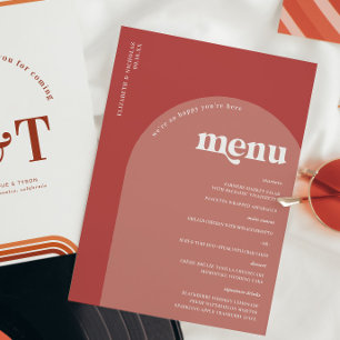 Tipografia de Anos setenta Retroativos Menu Casa