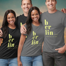Tipografia de Berlim Alemanha - T-Shirt