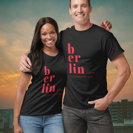 Tipografia de Berlim Alemanha - T-Shirt