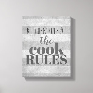 tipografia de canvas de arte na parede da cozinha