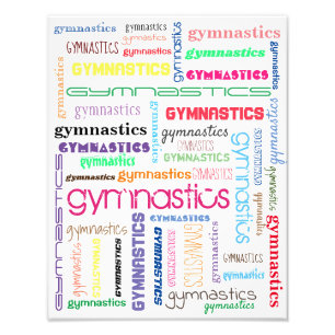 Tipografia de Ginástica Ampliação de Foto