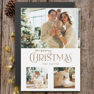 Tipografia de Natal Dourado moderno 3-Foto