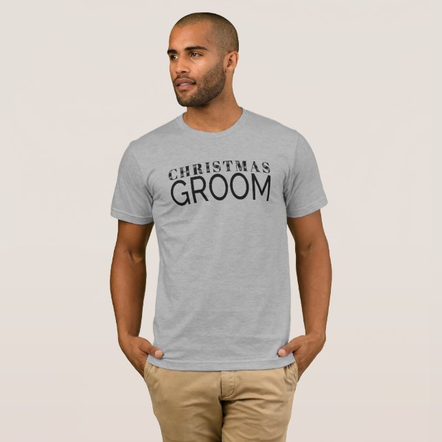 Tipografia de Noivo de Natal Simples | Camisa (Frente Completa)