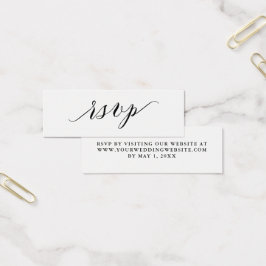 Tipografia de Script | Cartão Online RSVP de Casam