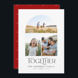 Tipografia do Arco Vermelho Moderno 3 Fotográfico<br><div class="desc">Tendência moderna e elegante junto com tipografia vermelha natalícia,  graças ao multi-3 cartão de feriado</div>