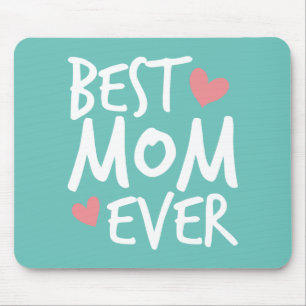 Tipografia do Melhor Dia de as mães Mousepad