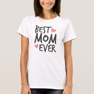 Tipografia do Melhor Dia de as mães  T-Shirt