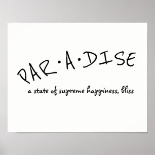 tipografia do paraíso poster bold preto e branco