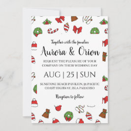 tipografia elegante cartões de Natal casamento