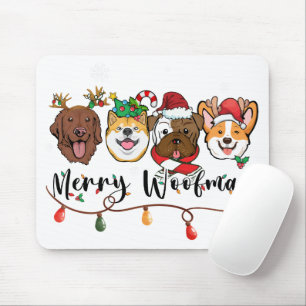 Tipografia Feliz Woofmas Mousepad