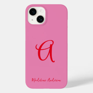 Tipografia Feminina Moderna Vermelha PInk