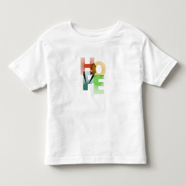 Tipografia Geométrica HOPE - Camiseta (Frente)