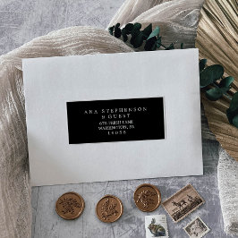 Tipografia minimalista | Etiquetas de endereço de