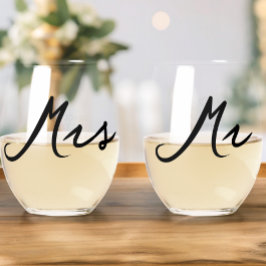 Tipografia Minimalista Moderna Sr. Sra. Wedding