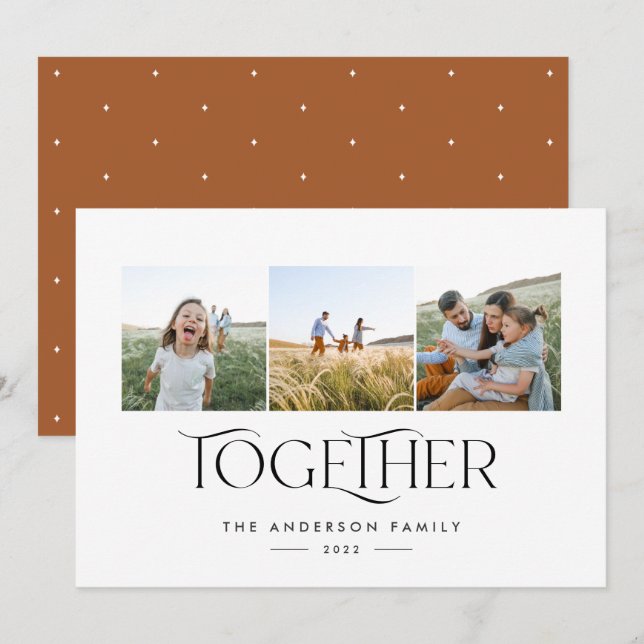 Tipografia moderna 3 photorust arch (Frente/Verso)