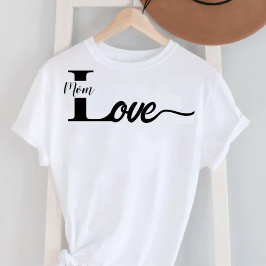 Tipografia moderna ama camiseta mãe