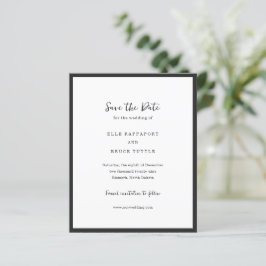 Tipografia Moderna Casamento Minimalista Salve a D