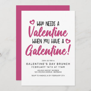 Tipografia Moderna Convite Brunch para o Dia de Ga