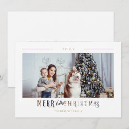 Tipografia Moderna de Feliz Natal com Foto Persona