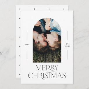 Tipografia moderna elegante - preto + natal branco