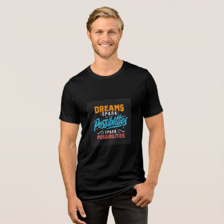 Tipografia Motivacional Colorida - "Dreams T-Shirt