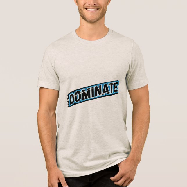Tipografia Motivacional DOMINAR Camiseta (Frente)
