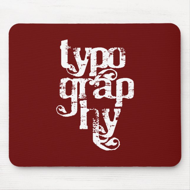 Tipografia Mousepad (Frente)