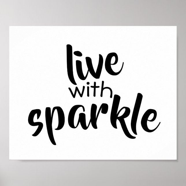 tipografia palavra arte poster preto e branco (Frente)