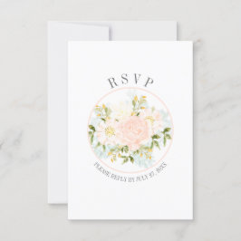 Tipografia Rosas de Pêssego RSVP de Enquadramento