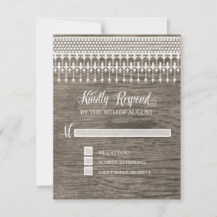 Tipografia RSVP Rustic Vintage Lace Wooden Script
