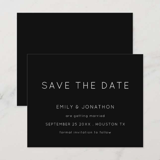 Tipografia Simples Do Orçamento Preto Branco Salva (Frente/Verso)