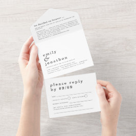 Tipografia Simples Minimalista Qualquer Casamento 