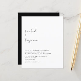 Tipografia Simples Moderna de Casamento Minimalist