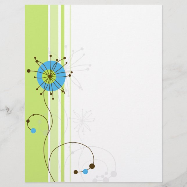 Tipografia Verde Flor Moderna Simples (Frente)