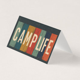 Tipografia Vintage de Acampamento