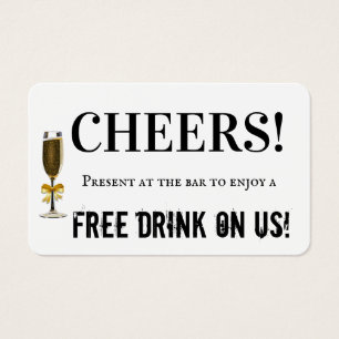 Tíquete De Voucher De Bar De Boas-Feiras