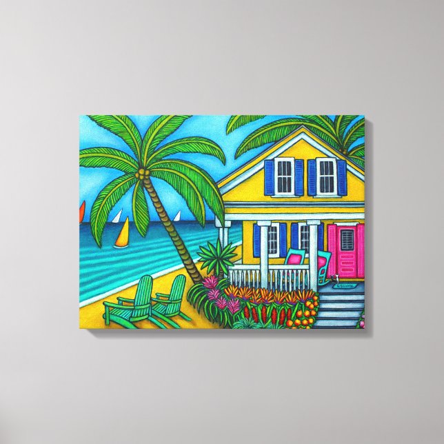 Tíquete para a tela Paradise Impressão por Lisa Lo (Frente)