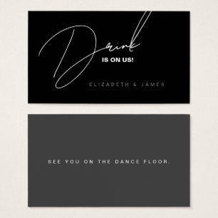 Tíquete Simples de Bebida Negra e Branca