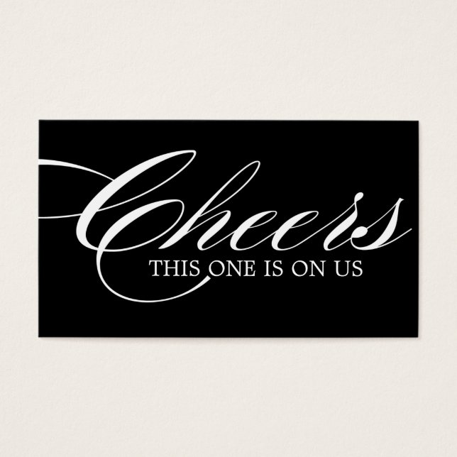 Tíquetes de bebida - Embalagem de 100 (Frente)