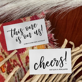 Tíquetes de Típografia de Script Casual Moderno