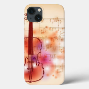 Tiragem no fundo da aguarela do violino