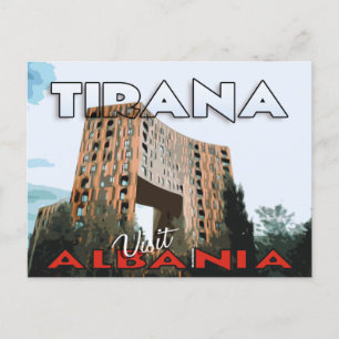 Tirana, Visite a Albânia, cartão postal