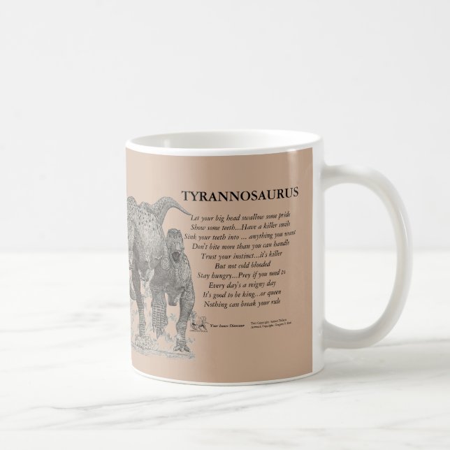 Tiranossauro sua caneca interna Gregory Paul do (Direita)